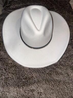 White Fedora Hat